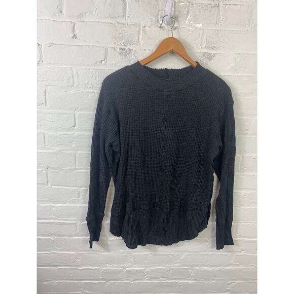 Anthropologie Sweaters - Anthropologie Women's Crew Neck Pullover Sweater Knit Long Sleeves Black Size M